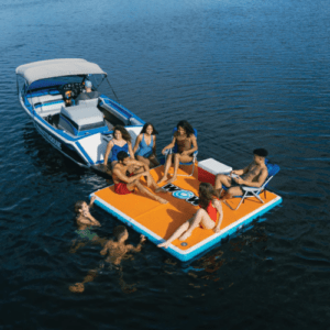WOW Watersports Drop Stitch 8'x8'x6" Dock Station with Deck Pad