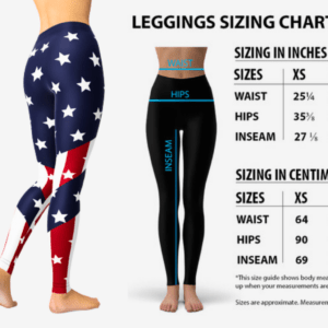 Women's American Flag Workout Leggings.