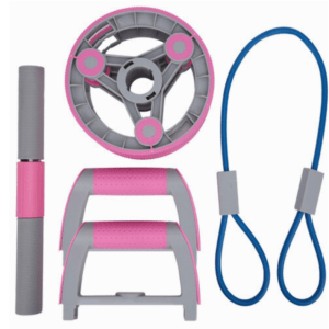 Multifunctional Ab Wheel Pull Strap Gym Fitness Training Set