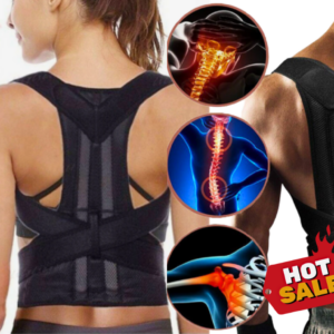 Adjustable Posture Corrector with Low Back Support & Shoulder Brace Belt.